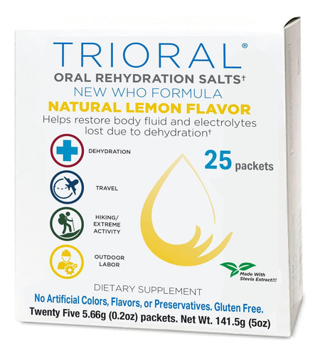 Sais De Reidratação Oral De Limão Natural Trioral - Fórmula - Imagem 9