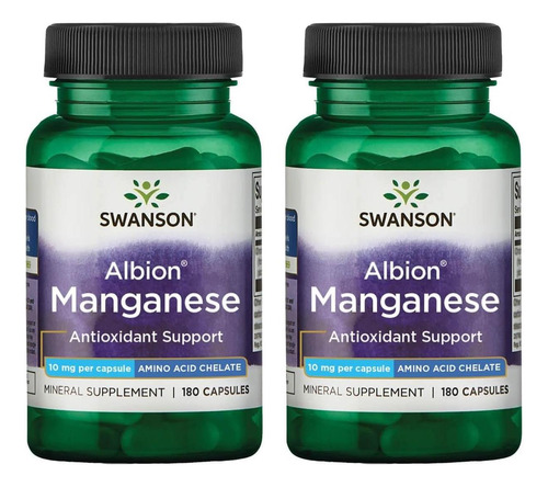 Swanson Albion Manganês Quelatado 10 Miligramas 180 Cápsulas - Imagem 6