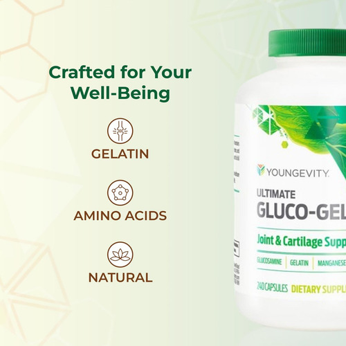 Youngevity Gluco-gel Para Articulações E Ossos Makeup Cosmet - Imagem 3