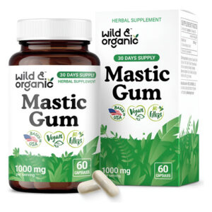 Cápsulas De Goma Mástique Vegana Wild & Organic 1000 Mg