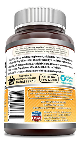 Suplemento De Cúrcuma Amazing Nutrition Com Bioperine 2250 - Imagem 3