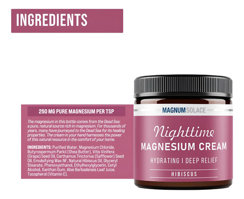 Loção Hidratante De Magnésio Magnum Solace Para Crianças Mak
