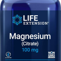 Life Extension Citrato De Magnésio 100 Mg, 180 Cápsulas Vege