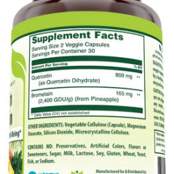 Suplemento De Quercetina E Bromelaína Herbal Secrets 60