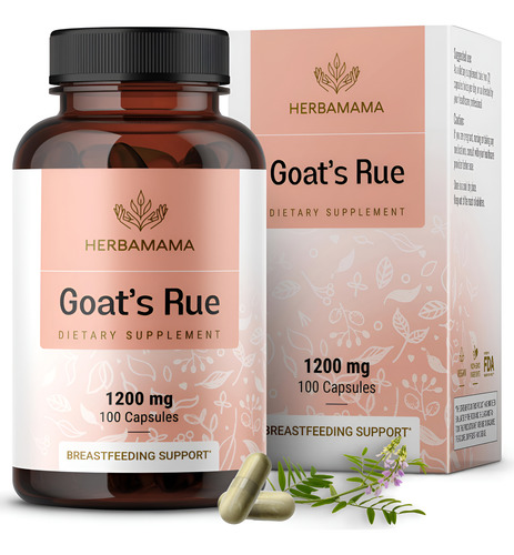 Cápsulas De Arruda De Cabra Herbamama 1200 Mg Galega Officin