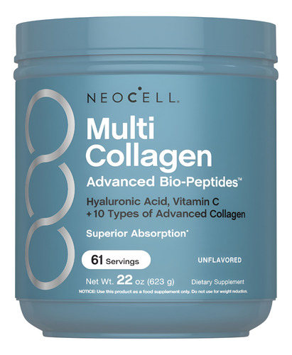 Neocell Bio-peptides Powder | 22oz | Avançado Com Ácido E C