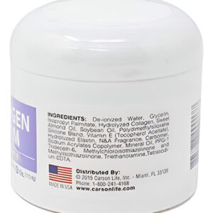 Creme De Colágeno Carson Life Com Vitamina E - 4 Oz Makeup C