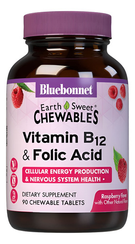 Comprimidos Mastigáveis De Vitamina B12 E Ácido Fólico Blu