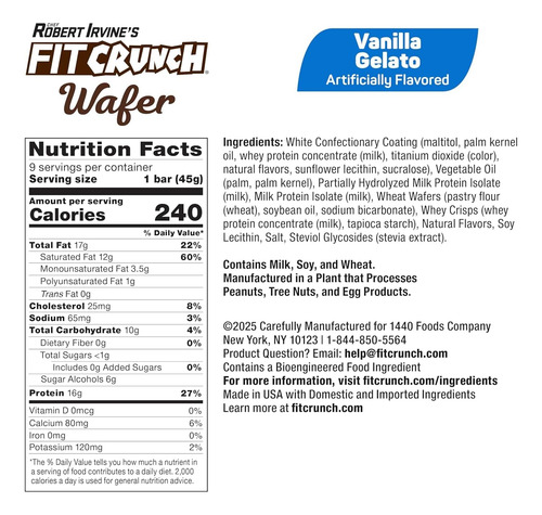Barras De Proteína De Wafer Fitcrunch, 16g De Proteína E 1-3 - Imagem 13