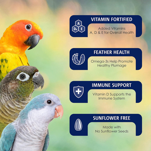 Vitakraft Vita Smart Gourmet Conure Food - Vitamina -fortifi - Imagem 8