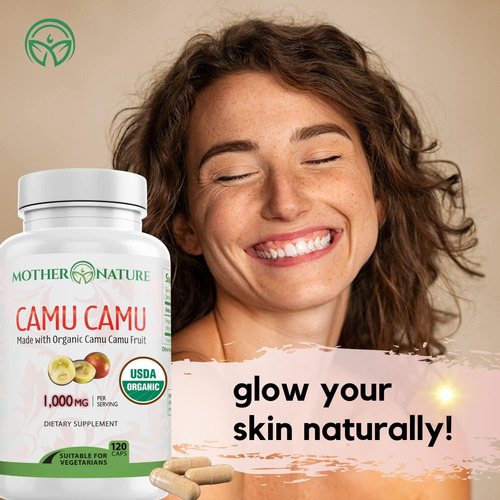 Vitamina C Orgânica De Cápsulas De Camu Camu 1.000 Mg, Embal - Imagem 5