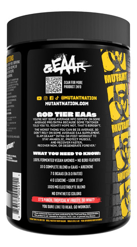 Suplemento Mutant Geaar Eaa Powder Fruit Punch Flavor - Imagem 18