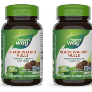 Suplemento Nature&quots Way Black Walnut Hulls 100 Cápsulas X2