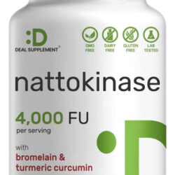 Suplemento Deal Nattokinase 4.000 Fu Por Porção 240 Cápsula