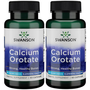 Orotato De Cálcio Swanson 85 Mg 60 Caps 2 Pacote