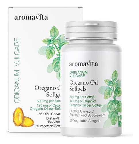 Cápsulas De Óleo De Orégano Orgânico Aromavita Aromavita - Imagem 2