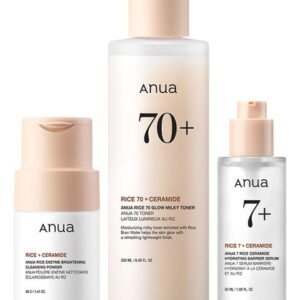 Conjunto De Cuidados Com A Pele Anua Rice Trio: Pó De Limpez