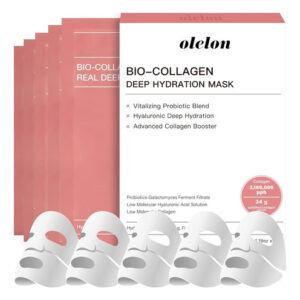 Máscara Facial De Colágeno Olelon Pacote Com 5 100% Hidrat