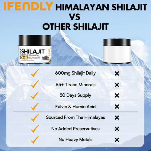 Resina Shilajit Ifendly 600mg, Orgânica E Pura - Imagem 8