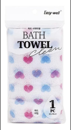 Toalha De Banho Esfoliante Easy Well Heart As Cores Podem V