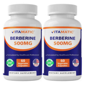 Suplemento De Berberina Vitamático 500mg - 60 Cápsulas Veget