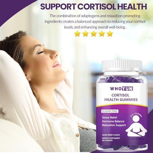 Gomas De Cortisol Whoyun Sem Açúcar, Suplemento De Cortisol - Imagem 5
