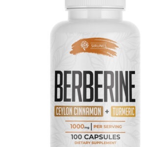 Sirunes Berberine Capsules Ceilão Canela E Cúrcuma - Berberi
