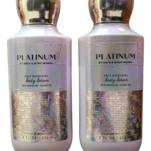 Loção Corporal Platinum Da Bath & Body Works 8 Onças Cada Pa