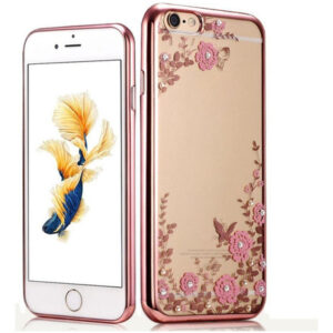 Capa De Tpu Brilhante Creazycrystal Com Diamante Para iPhone
