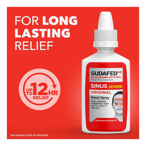 Spray Nasal Original Do Seio Sudafed, Descongestionante De E - Imagem 6