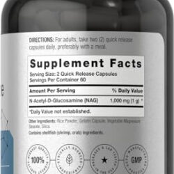 Horbaach N-acetil Glucosamina 1000 Mg | 120 Cápsulas | Compr