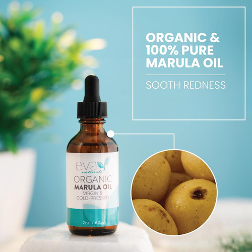 Óleo De Marula 100% Puro Eva Naturals Para Rosto E Corpo Mak - Imagem 5