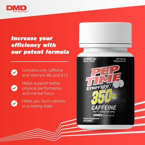 Comprimidos De Energia Peptime, Comprimidos De Cafeína De Vi - Imagem 2
