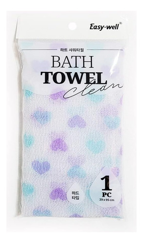 Toalha De Banho Esfoliante Easy Well Heart As Cores Podem V - Imagem 2