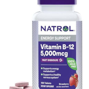Comprimidos De Dissolução Rápida De Vitamina B12 Natrol Pro