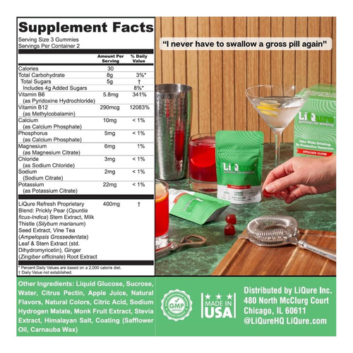 Liqure Gummies Para Beber, Sentir-se Melhor Depois De Uma De - Imagem 7
