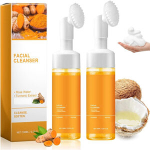 Lavagem Facial Ghtpj Açafrão Com Escova Esfoliante De Limp