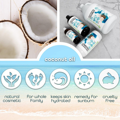 Óleo De Coco Fracionado Premium Nature 32 Oz Para Massagem - Imagem 5