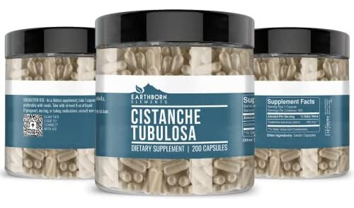Earthborn Elements Cistanche Tubulosa (200 Cápsulas) Puro, S - Imagem 4