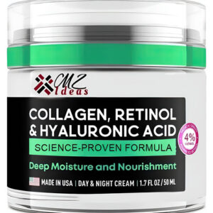 Creme Facial Antirrugas Mz Ideas Com Colágeno E Retinol Make