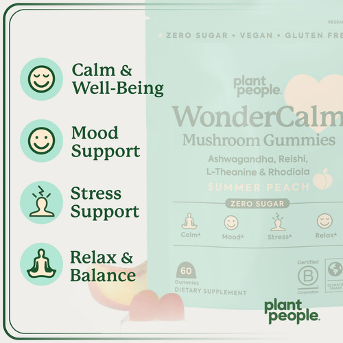 Gomas De Cogumelos Wondercalm Da Plant People - Suplemento N - Imagem 5