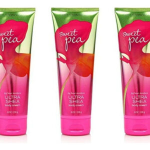 Bath & Body Works Sweet Pea 80 Onças Ultra Shea Cream (3 Un