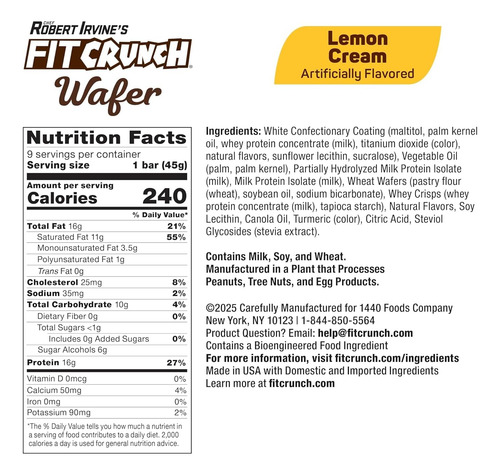 Barras De Proteína De Wafer Fitcrunch, 16g De Proteína E 1-3 - Imagem 4