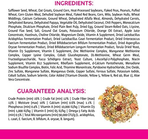 Vitakraft Vita Smart Gourmet Conure Food - Vitamina -fortifi - Imagem 6