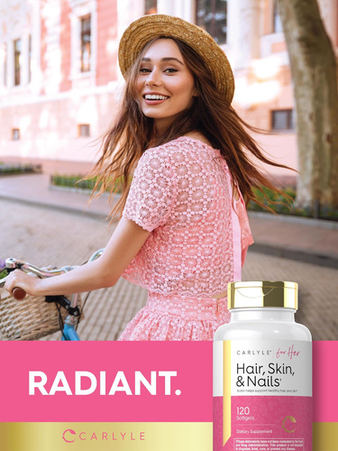 Vitamina Carlyle Para Pele E Unhas 120 Cápsulas Gelatinosa - Imagem 6
