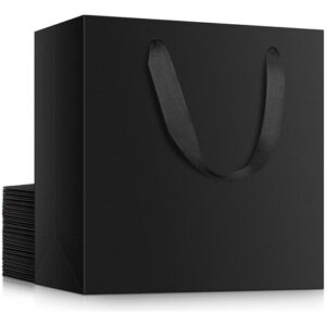 Sacolas De Presente Pretas Grandes 20 Peças