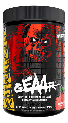 Suplemento Mutant Geaar Eaa Powder Fruit Punch Flavor