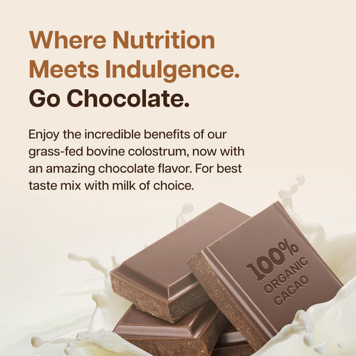 Baese Nutrition Chocolate Orgânico 4000mg Colostro Bovino Em - Imagem 2