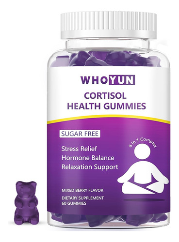 Gomas De Cortisol Whoyun Sem Açúcar, Suplemento De Cortisol