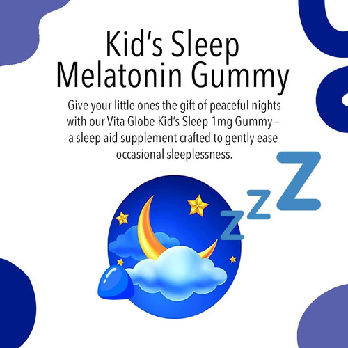 Sono Vitaglobe Kid 1mg Gummy - Suplemento De Ajuda Vegana E - Imagem 3